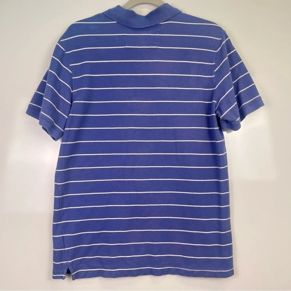 2/$30 Banana Republic Elephant Blue Striped Polo Shirt